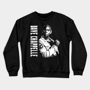 Dave Chapelle Black And White Crewneck Sweatshirt